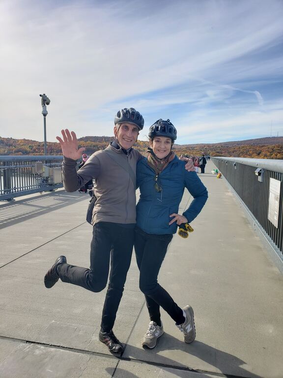 Nigel & Mel on the Walkway over the Hudson (NY)