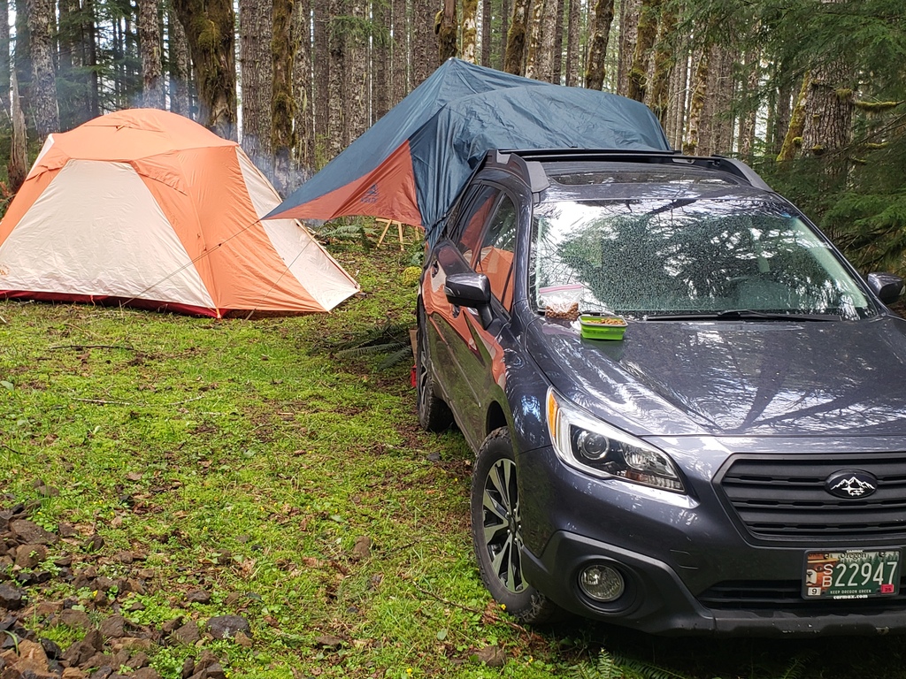 Wet weather camping in Oregon’s Coast Range