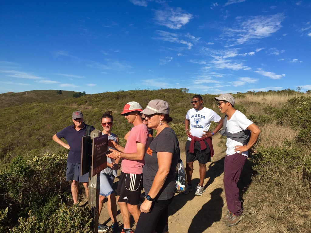 Hiking with school colleagues