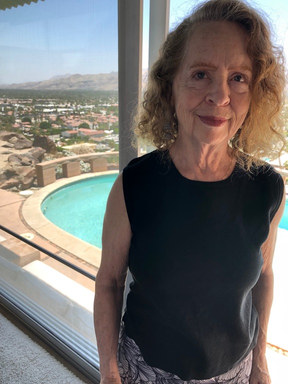 Me at one of the many noted mid-century architectural sites in Greater Palm Springs