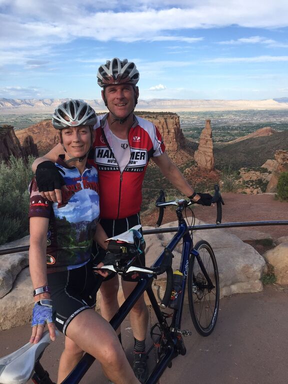 On top of the Colorado National Monument overlooking Grand Junction.  One of our favorite bike rides.