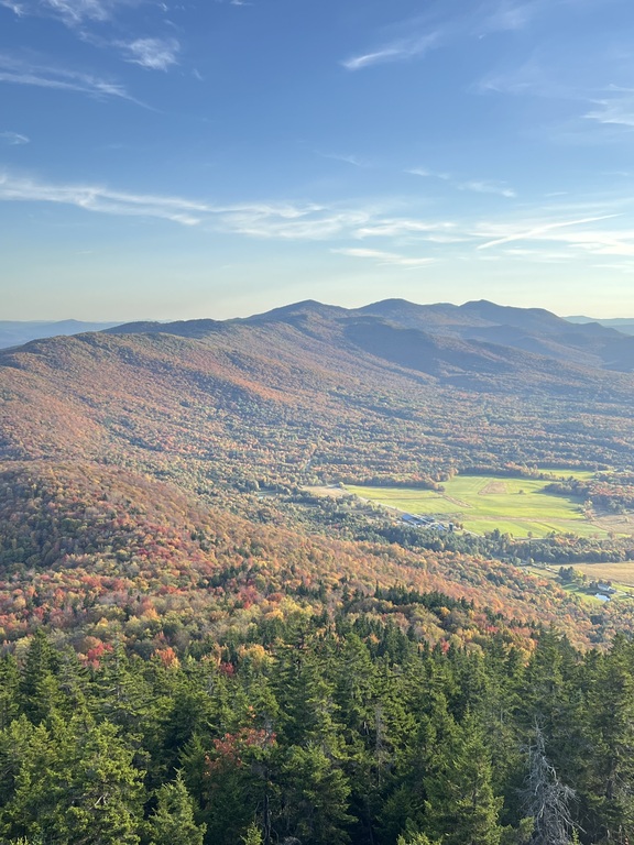 View from Fire Tower on Top of Mount Elmore.  2 miles from house. 