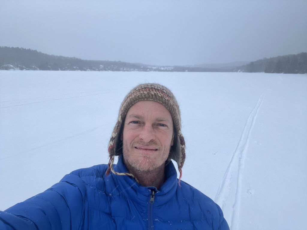 Out XC skiing around