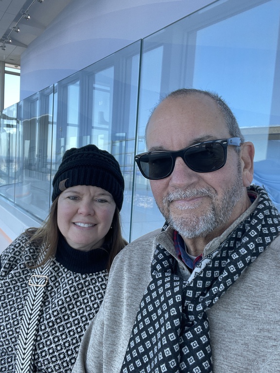 My wife and I in 2025.  Yes, I've lost some hair, no judgement