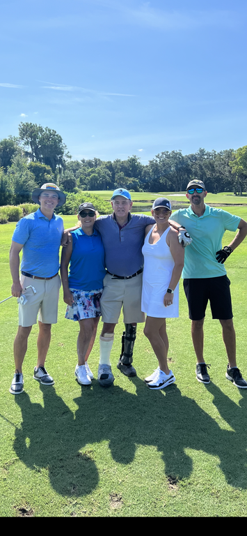 A day of golf with our 3 children.