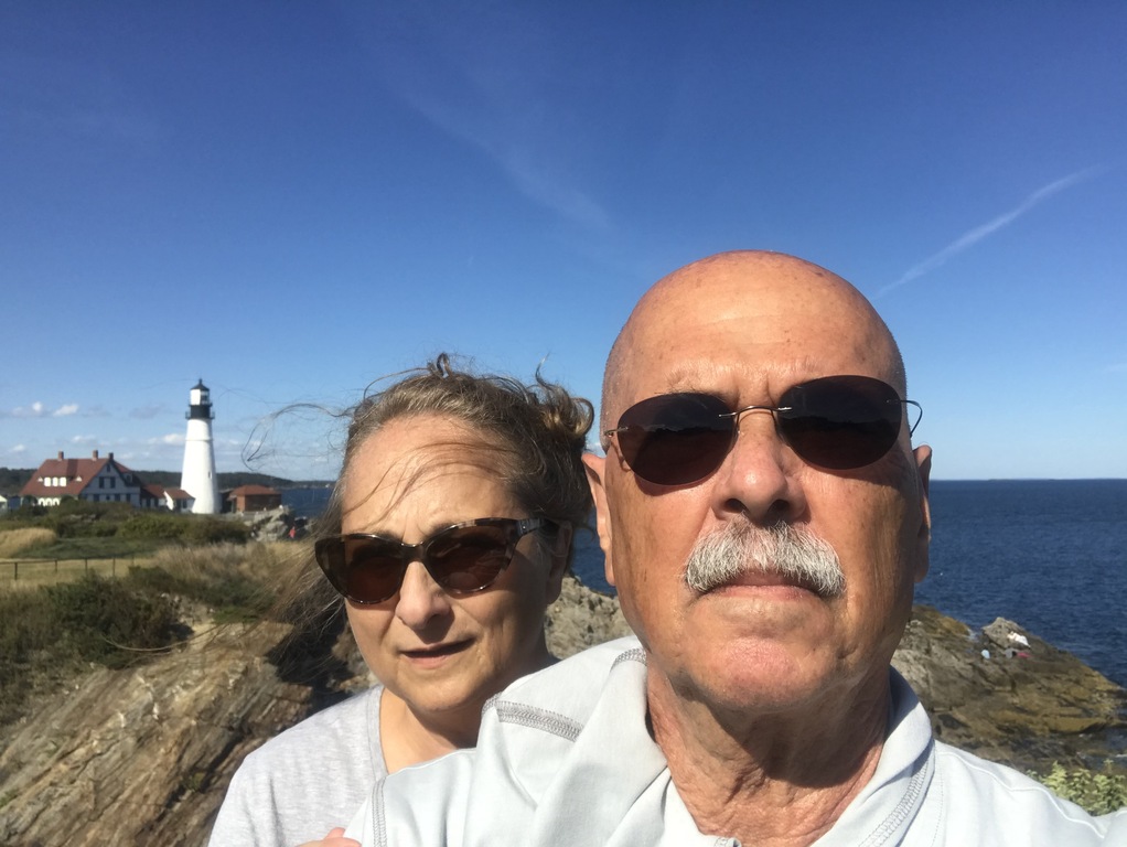 Famous Portland (Maine, USA) Headlight in background