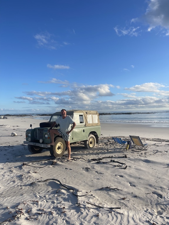 Piet with his Landy