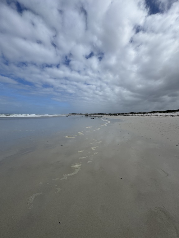 White beach for long strolls 